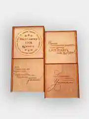 Коробка подарочная квадратная из фанеры
