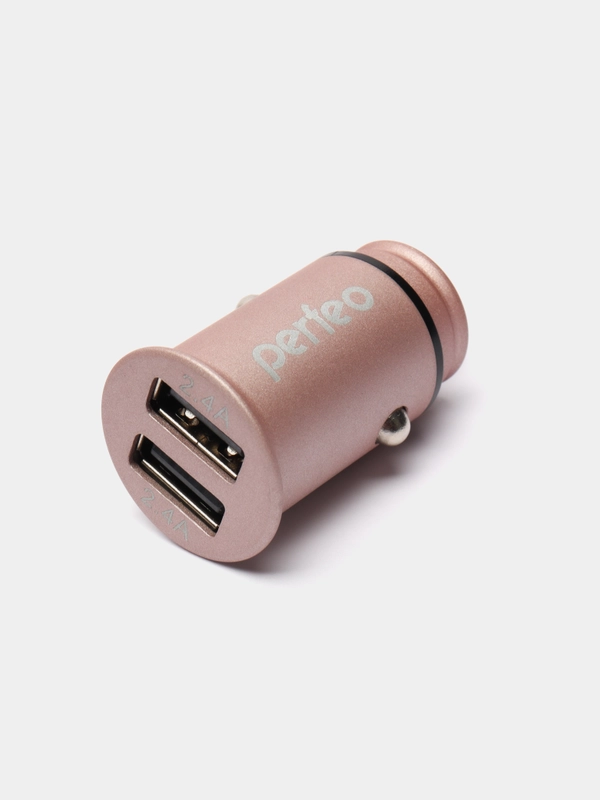 Автомобильное зарядное устройство Perfeo, с двумя разъемами USB, 2x2.4 А