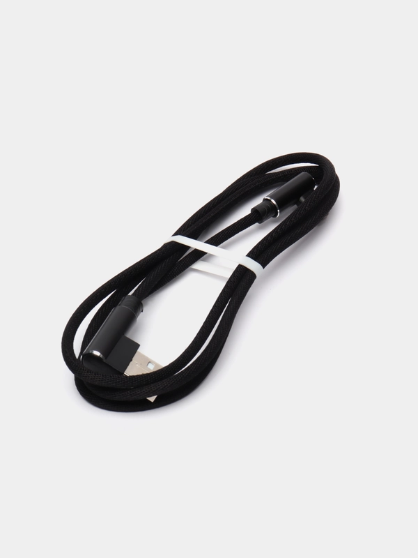 Кабель Perfeo для iPhone, USB - 8 PIN, угловой, черный, длина 1 м