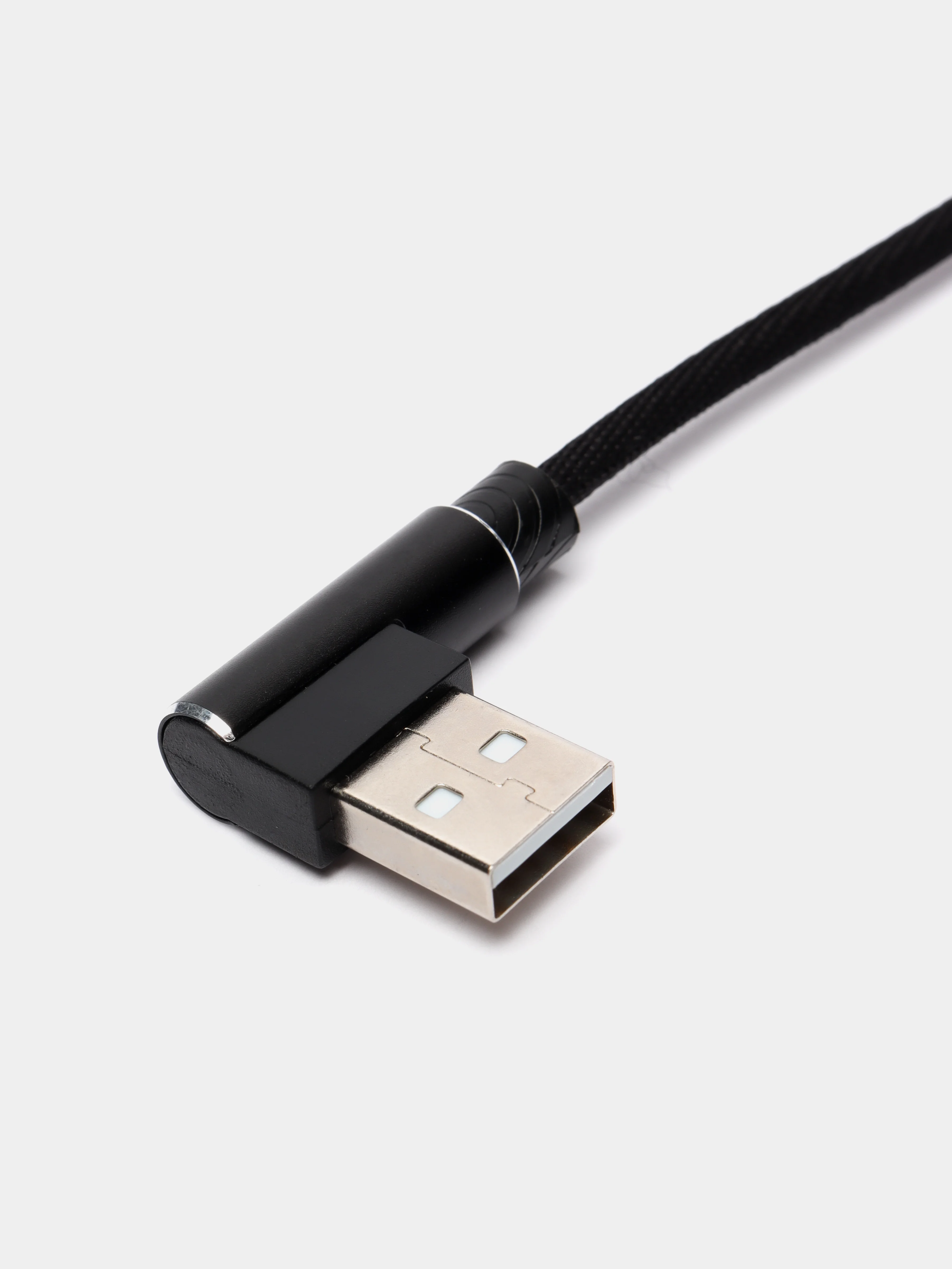 Кабель Perfeo для iPhone, USB - 8 PIN, угловой, черный, длина 1 м