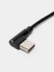 Кабель Perfeo для iPhone, USB - 8 PIN, угловой, черный, длина 1 м
