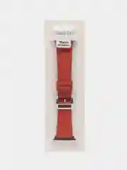 Коралловый кожаные ремешки для Apple Watch 3, 4, 5, 6, 7, SE, 38 / 42 / 40 / 44