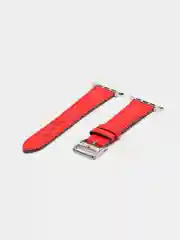 Красный кожаные ремешки для Apple Watch 3, 4, 5, 6, 7, SE, 38 / 42 / 40 / 44