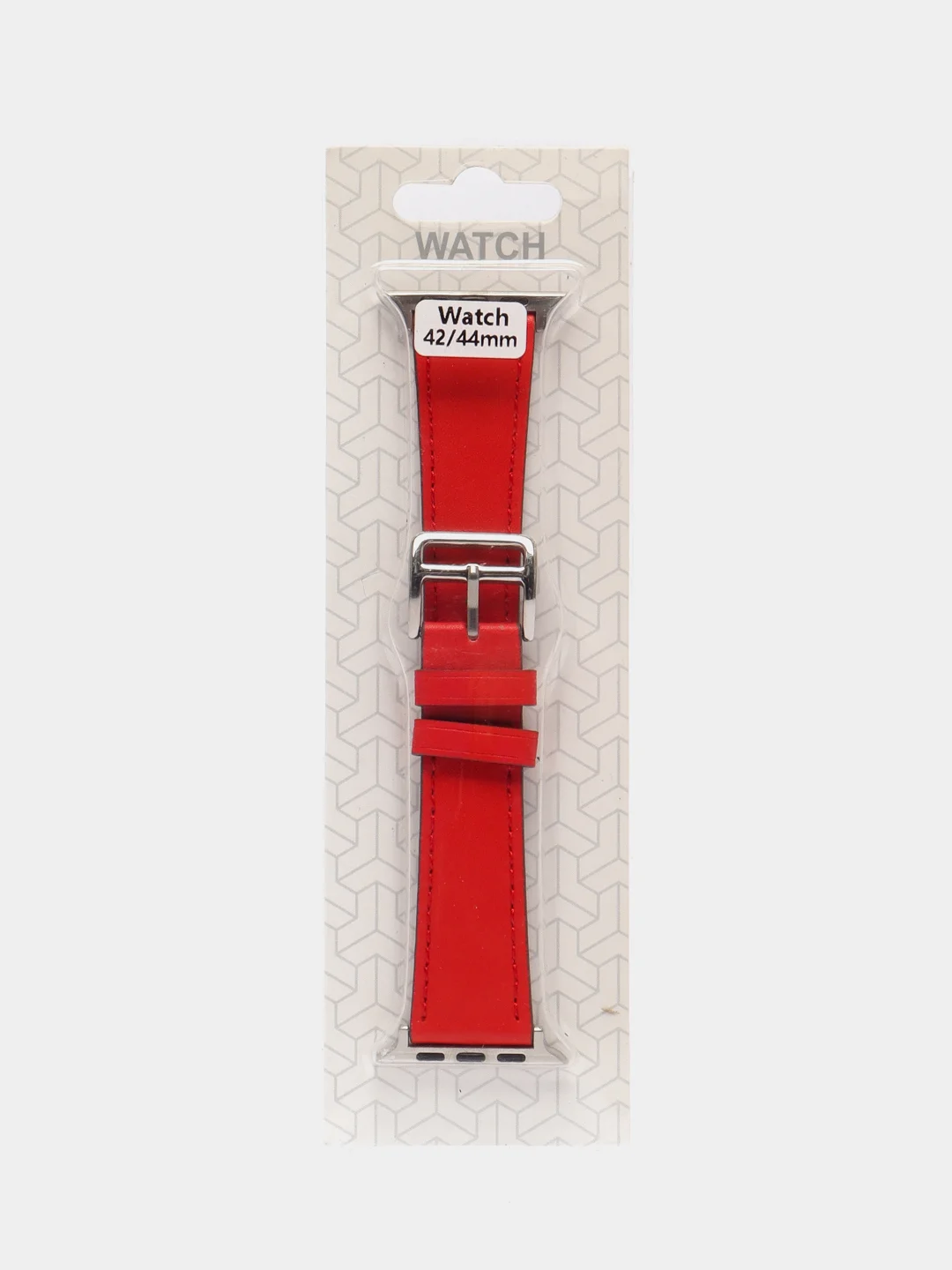 Красный кожаные ремешки для Apple Watch 3, 4, 5, 6, 7, SE, 38 / 42 / 40 / 44
