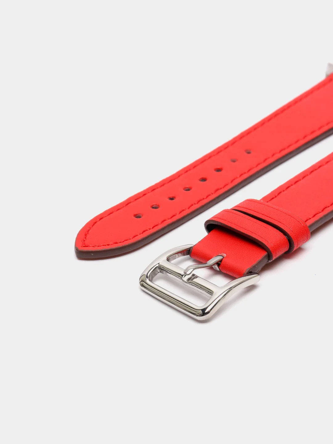 Красный кожаные ремешки для Apple Watch 3, 4, 5, 6, 7, SE, 38 / 42 / 40 / 44