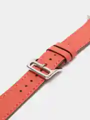 Коралловый кожаные ремешки для Apple Watch 3, 4, 5, 6, 7, SE, 38 / 42 / 40 / 44