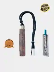 Коричневый многоразовый автомобильный ароматизатор Aroma Wood, Queen Aromatica