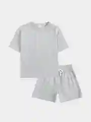 Серебряный костюм детский, спортивный, однотонный