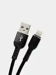 Кабель для iPhone PERFEO, USB - 8 PIN Lightning, черный, длина 2 м