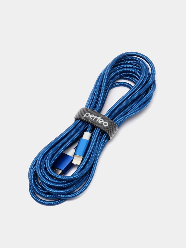 Кабель для iPhone Perfeo, USB - 8 PIN, Lightning, синий, 2 размера