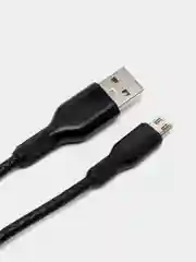 Кабель PERFEO USB2.0 A - Micro USB, силикон, черный, длина 1 м, U4807