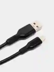 Кабель для iPhone Perfeo USB - 8 PIN Lightning, силиконовый, черный,1 м, I4318