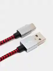 Кабель PERFEO, USB 2.0 A, вилка - USB, Type-C вилка, черно-красный, длина - 1 и 3 м