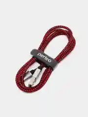 Кабель PERFEO, USB 2.0 A, вилка - USB, Type-C вилка, черно-красный, длина - 1 и 3 м
