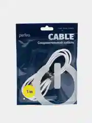 Кабель для iPhone Perfeo, USB - 8 PIN Lightning, белый, 2 размера