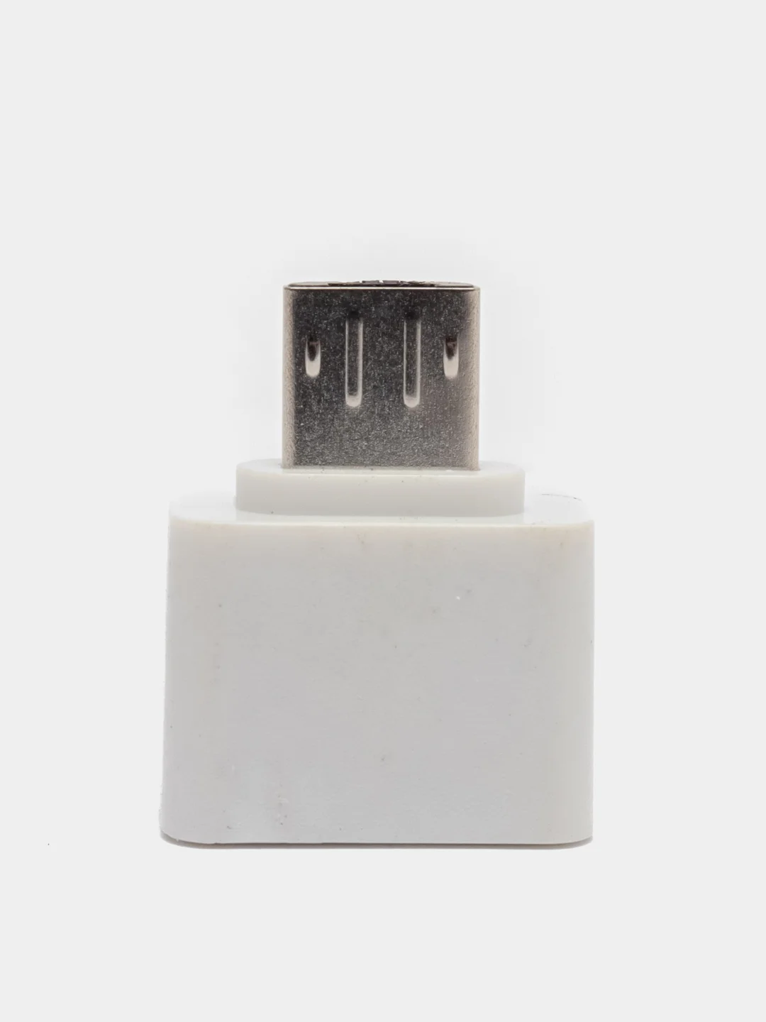 Белый perfeo adapter USB на micro USB c OTG, PF-VI-O010