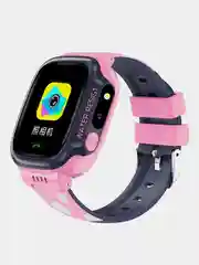 Розовый детские умные часы Y31 с GPS, сим картой и прослушкой