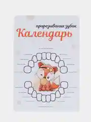 Желтый календарь прорезывания зубов
