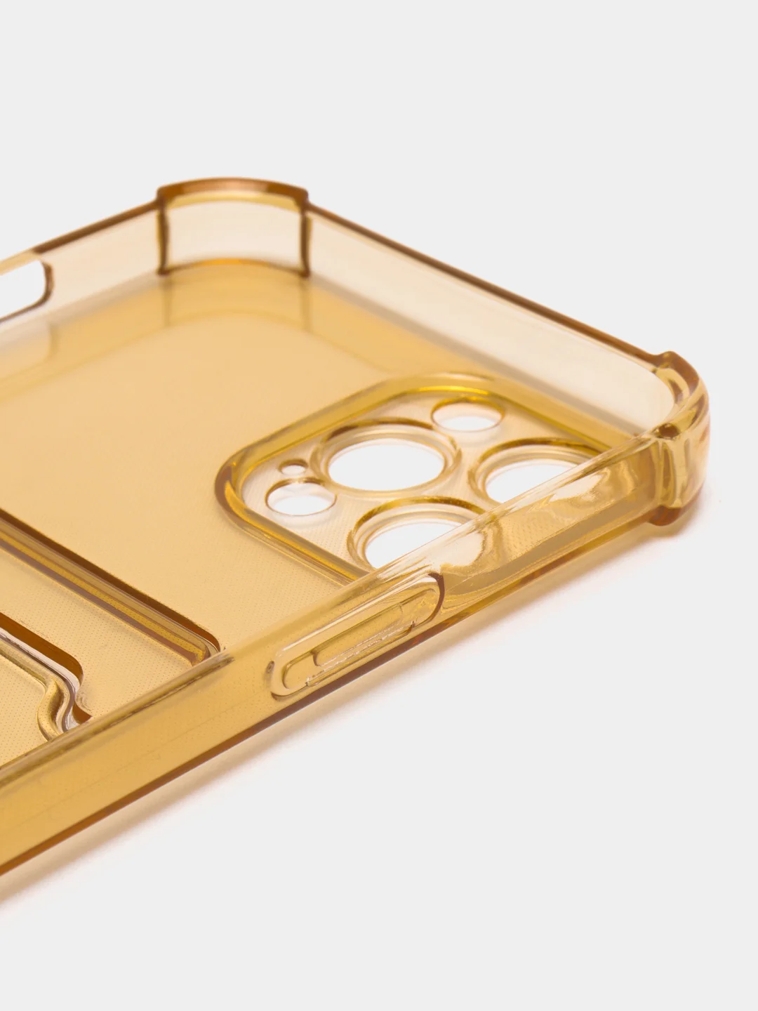 Золотой чехол для iPhone XR, 11, 12, 13, 14 Pro Max, 7, 8+, прозрачный, силиконовый, с карманом для карт