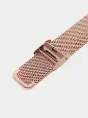 Розовый металлический ремешок для фитнес часов Xiaomi Mi Band 7сяоми ми банд