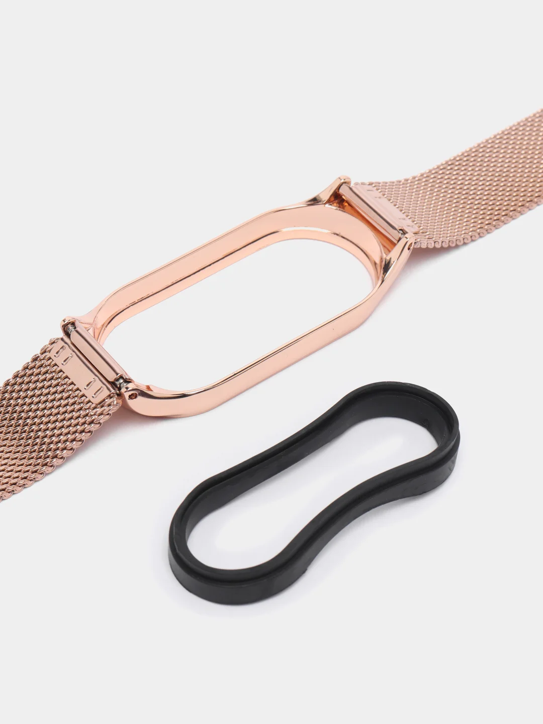 Розовый металлический ремешок для фитнес часов Xiaomi Mi Band 7сяоми ми банд