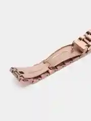 Розовый металлический ремешок для Xiaomi Mi Band 7 стальной фитнес браслет