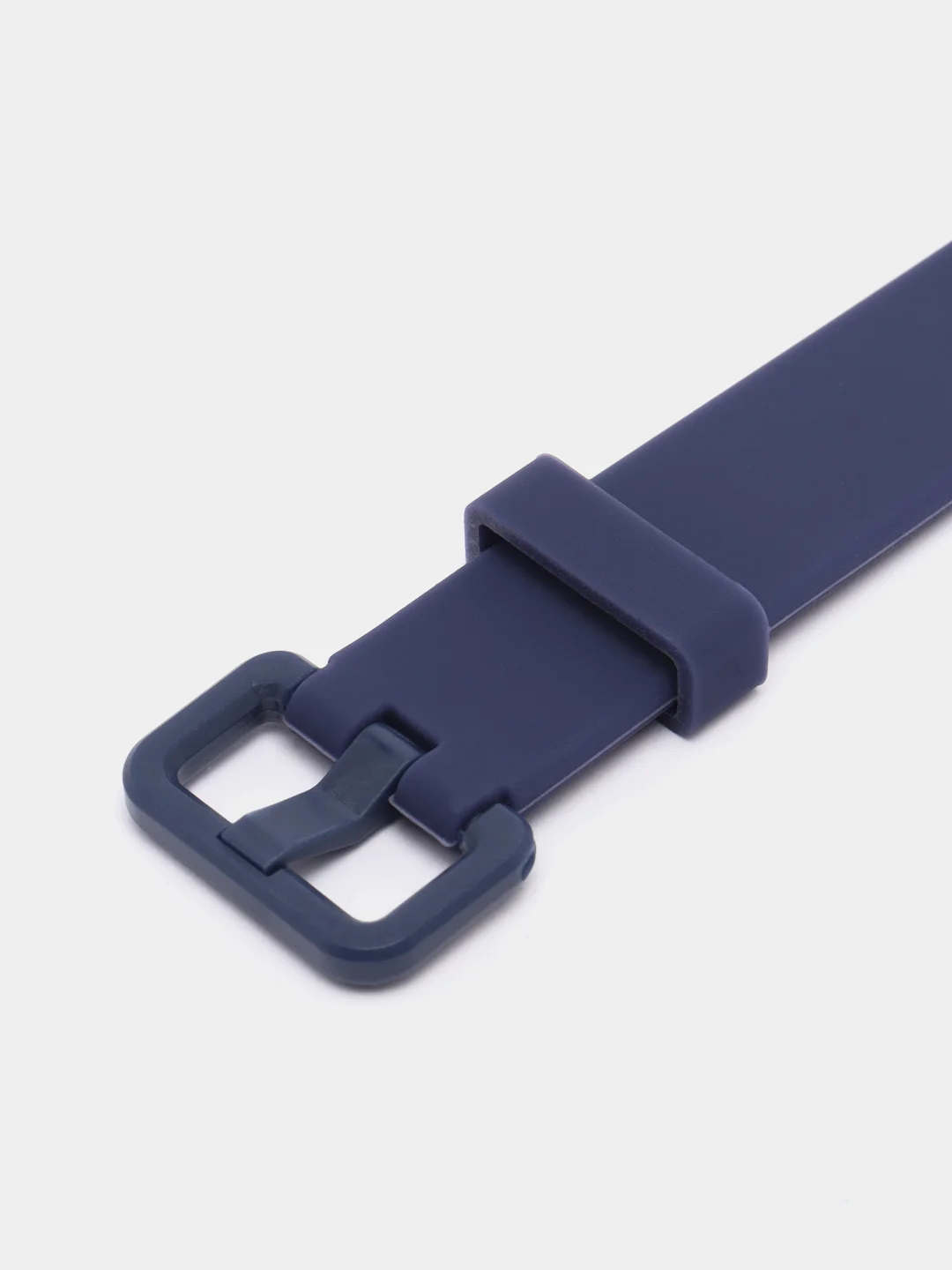 Синий ремешок для Xiaomi Мi band 7 (ксяоми ми бэнд) силиконовый металлический фитнес часы трекер