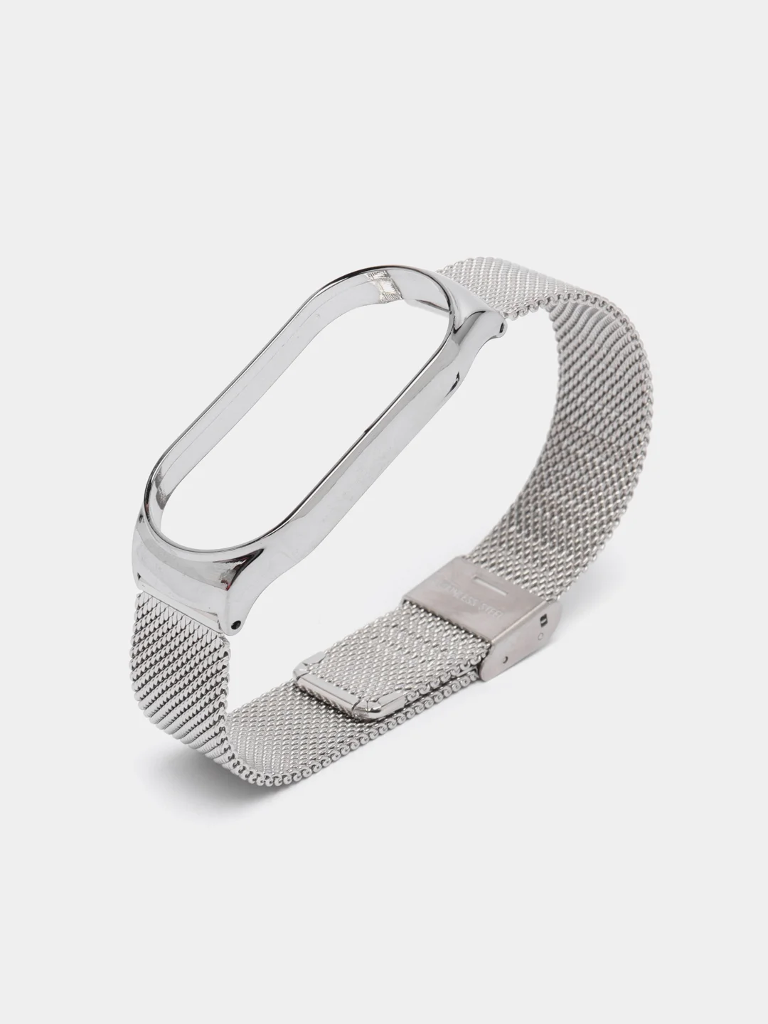 Серебряный металлический ремешок для фитнес часов Xiaomi Mi Band 7сяоми ми банд