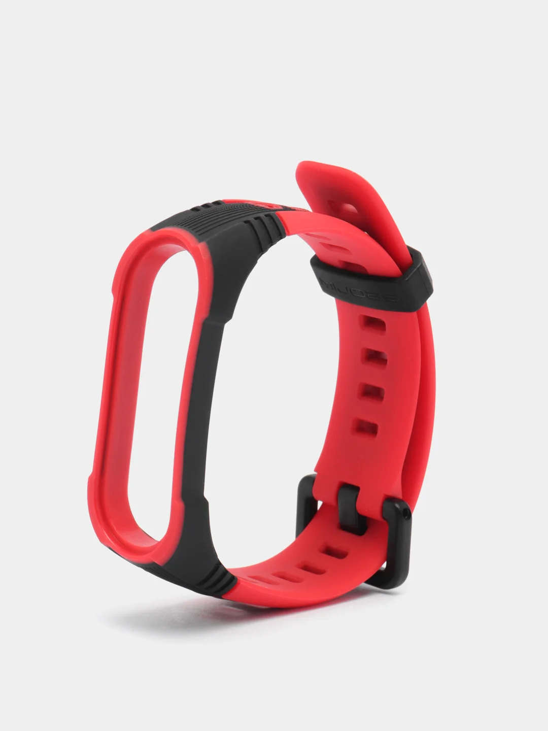 Красный спортивный ремешок для Xiaomi Mi Band 7 / 8 браслет силиконовый ксяоми ми банд фитнес часы