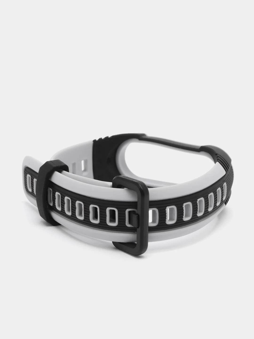 Серый спортивный ремешок для Xiaomi Mi Band 7 / 8 браслет силиконовый ксяоми ми банд фитнес часы