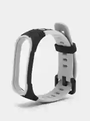 Серый спортивный ремешок для Xiaomi Mi Band 7 / 8 браслет силиконовый ксяоми ми банд фитнес часы
