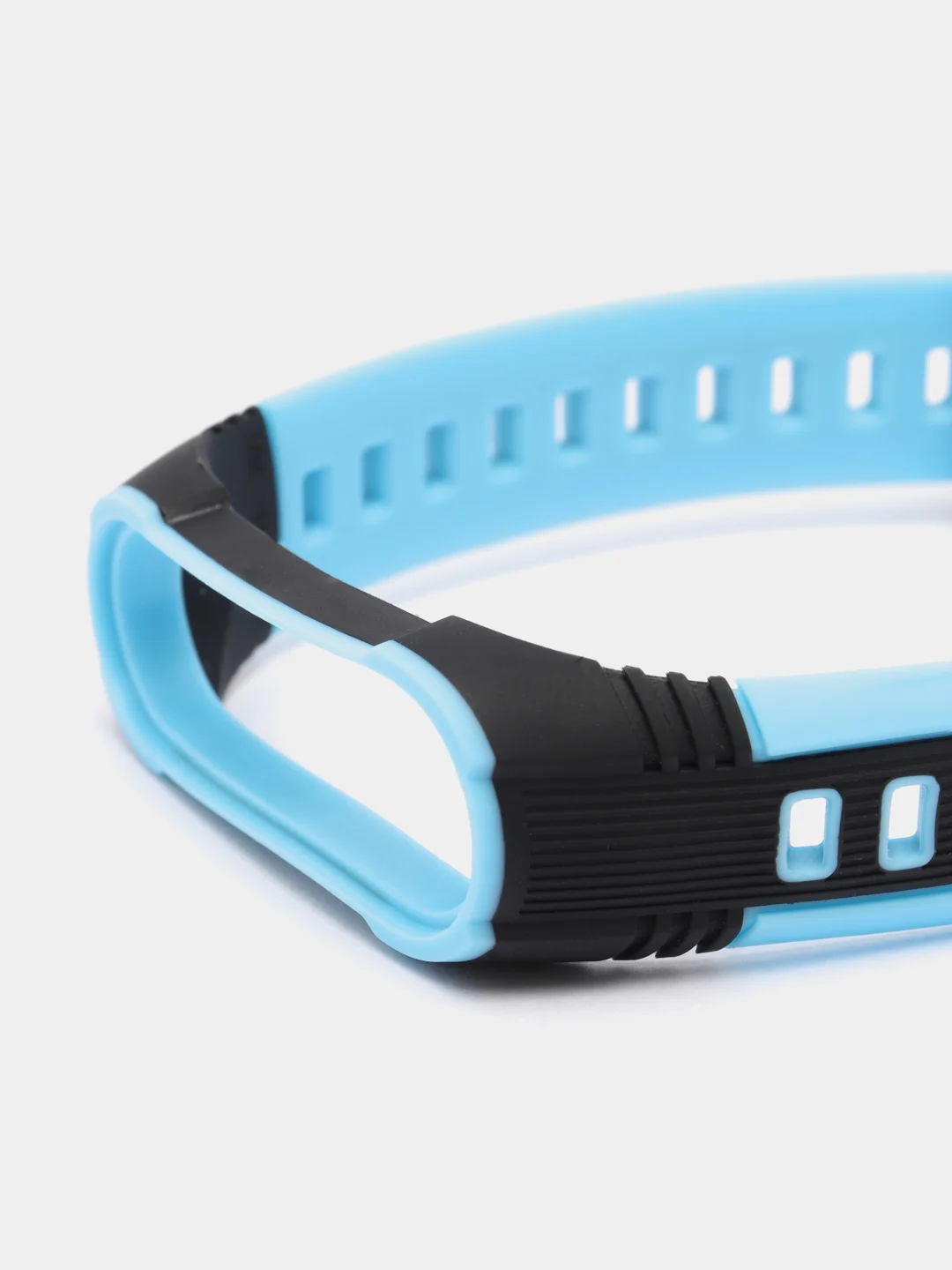 Голубой спортивный ремешок для Xiaomi Mi Band 7 / 8 браслет силиконовый ксяоми ми банд фитнес часы
