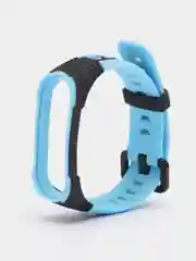 Голубой спортивный ремешок для Xiaomi Mi Band 7 / 8 браслет силиконовый ксяоми ми банд фитнес часы