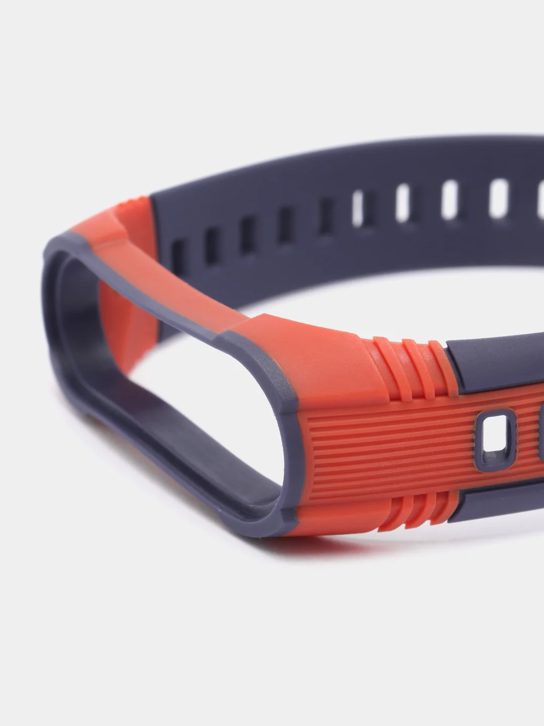 Коралловый спортивный ремешок для Xiaomi Mi Band 7 / 8 браслет силиконовый ксяоми ми банд фитнес часы