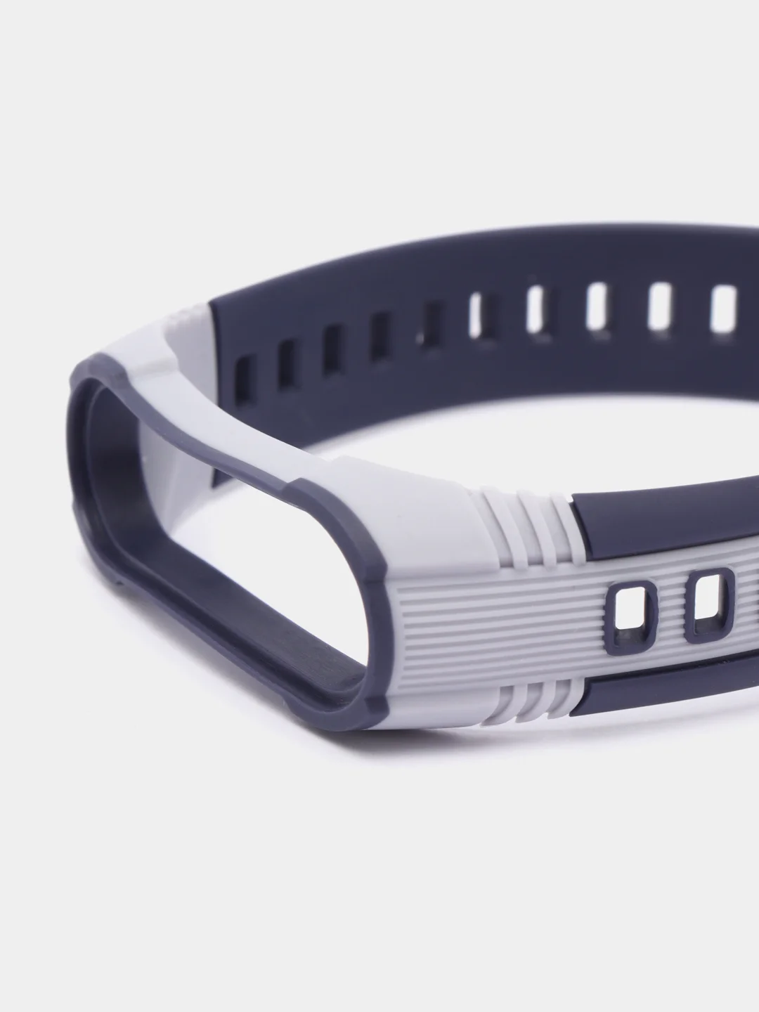 Темно-синий спортивный ремешок для Xiaomi Mi Band 7 / 8 браслет силиконовый ксяоми ми банд фитнес часы