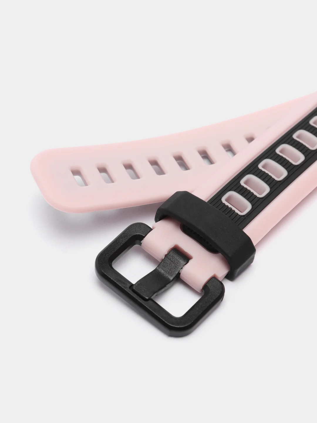 Розовый спортивный ремешок для Xiaomi Mi Band 7 / 8 браслет силиконовый ксяоми ми банд фитнес часы
