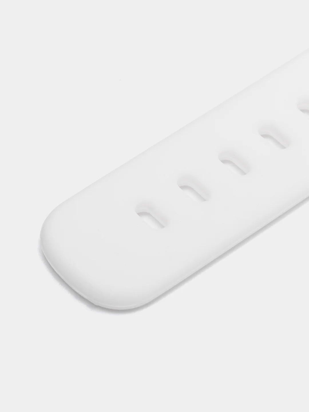 Белый ремешок для Xiaomi Мi band 7 (ксяоми ми бэнд) силиконовый металлический фитнес часы трекер