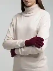 Бордовый перчатки сенсорные унисекс