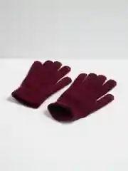 Бордовый перчатки сенсорные унисекс