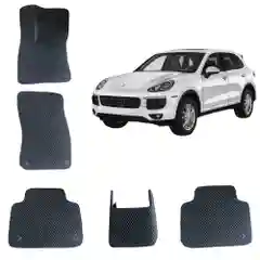 Автомобильные 3D-коврики EVA / ЕВА /ЭВА для Porsche Cayenne 3 поколения/ Порш Каен 3