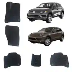 Автомобильные 3D-коврики EVA / ЕВА /ЭВА Porsche Cayenne 2 и Volkwagen Toureg 2 / Туарег 2