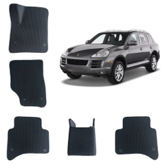 Автомобильные 3D-коврики EVA / ЕВА /ЭВА для Porsche Cayenne 1 поколения / Порш Каен 1