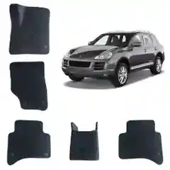 Автомобильные 3D-коврики EVA / ЕВА /ЭВА для Porsche Cayenne 1 поколения / Порш Каен 1