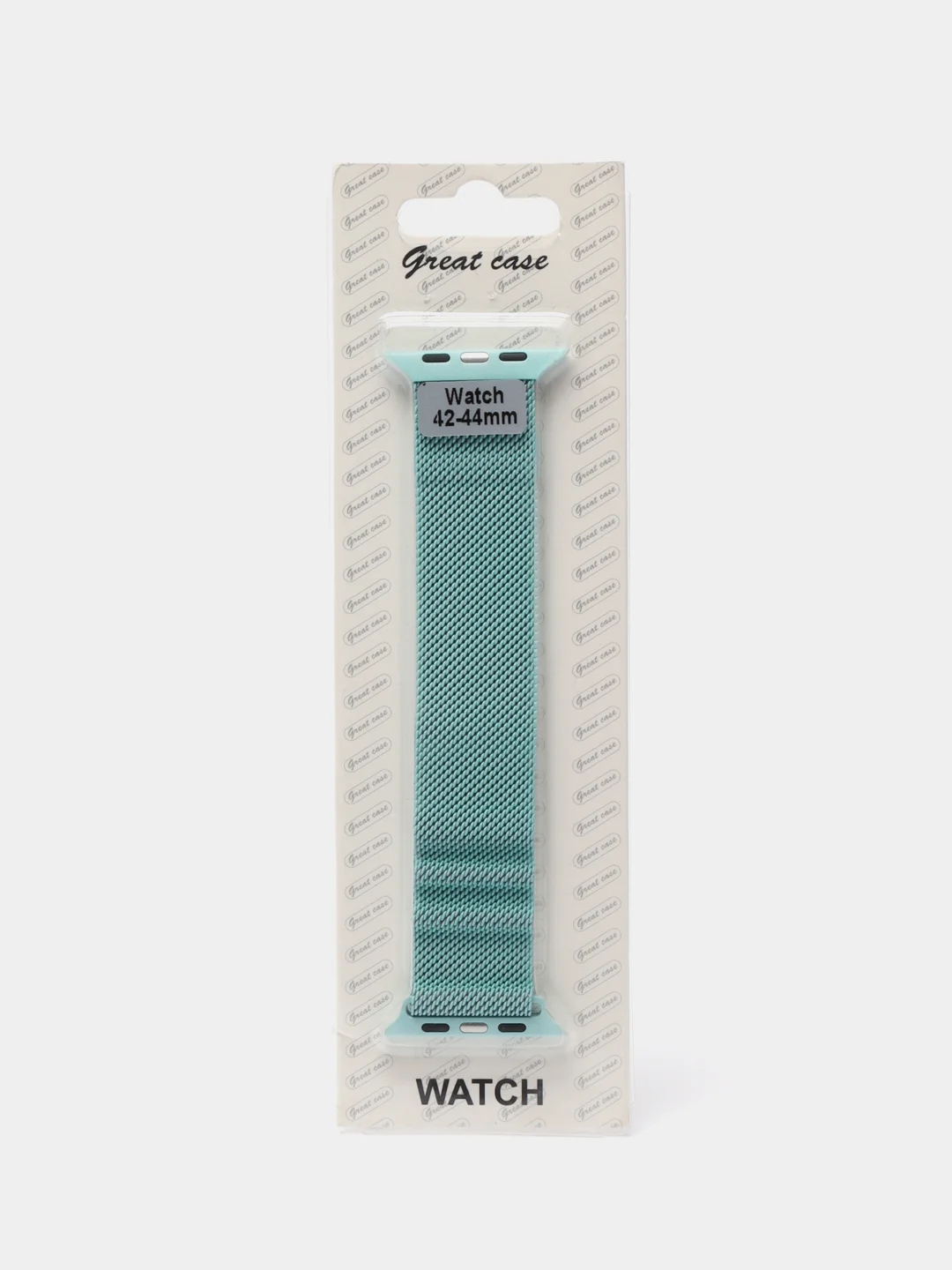 Бирюзовый ремешок металлический для Apple Watch 3,4,5,6,7, SE 38/40/41 mm, 42/44/45 mm