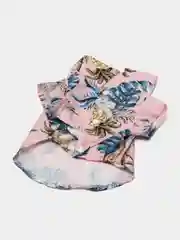 Розовый рубашка гавайская для собак и кошек