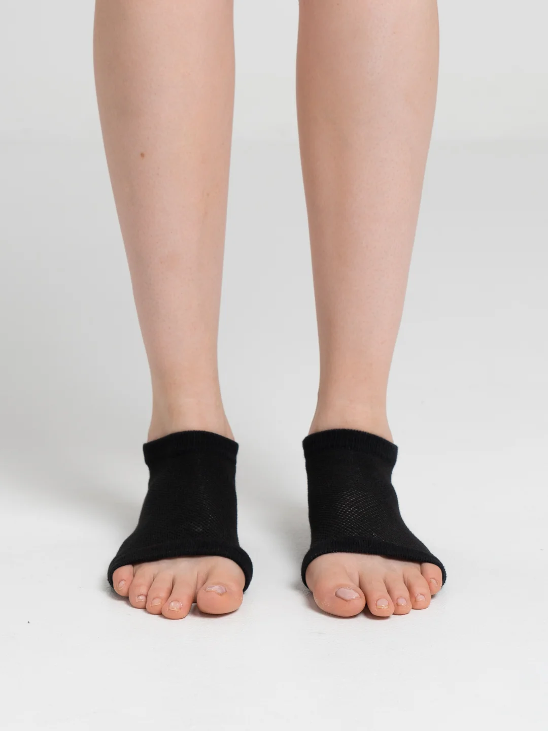Черный напяточники для педикюра, увлажняющие, one size