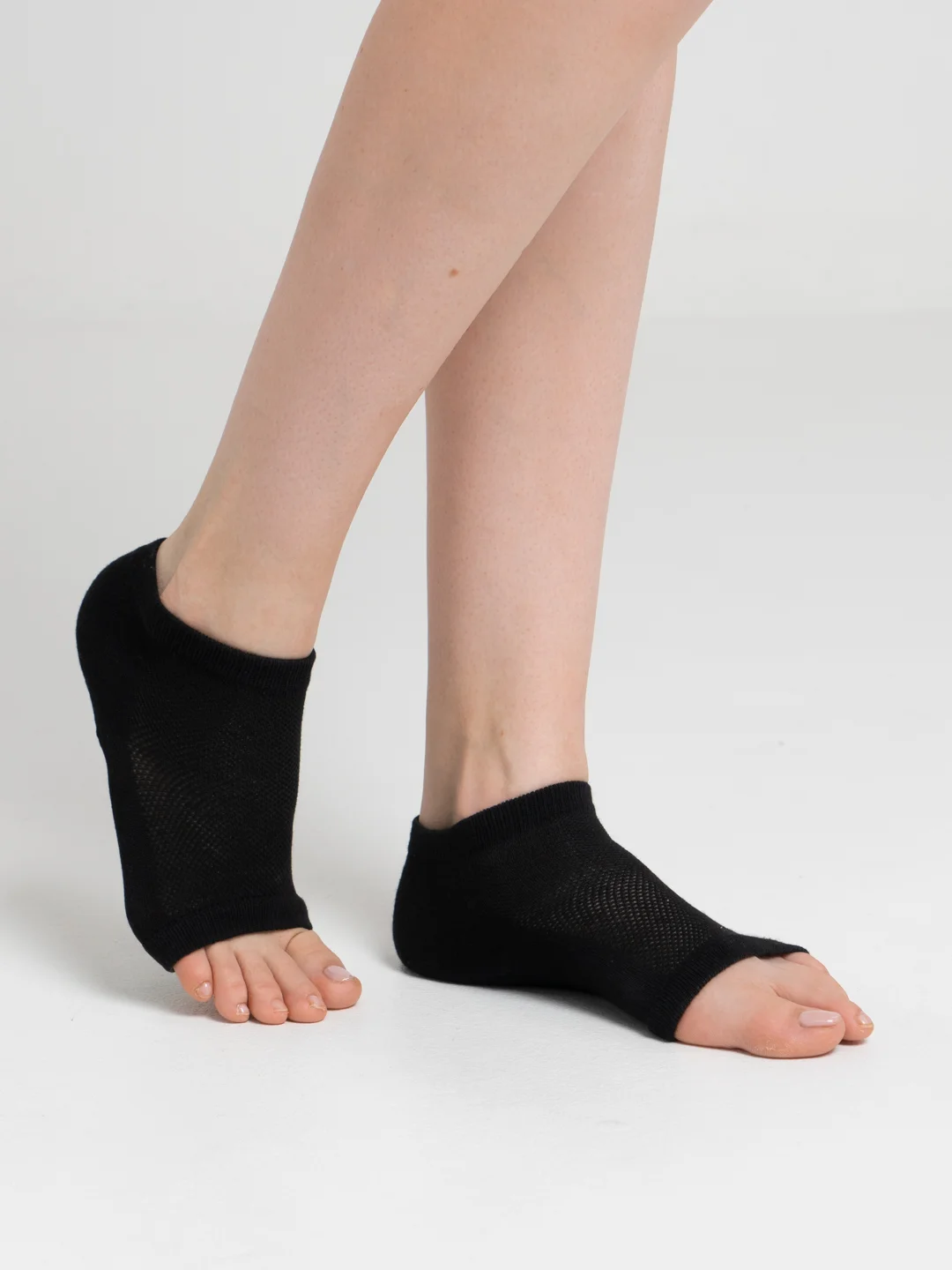 Черный напяточники для педикюра, увлажняющие, one size