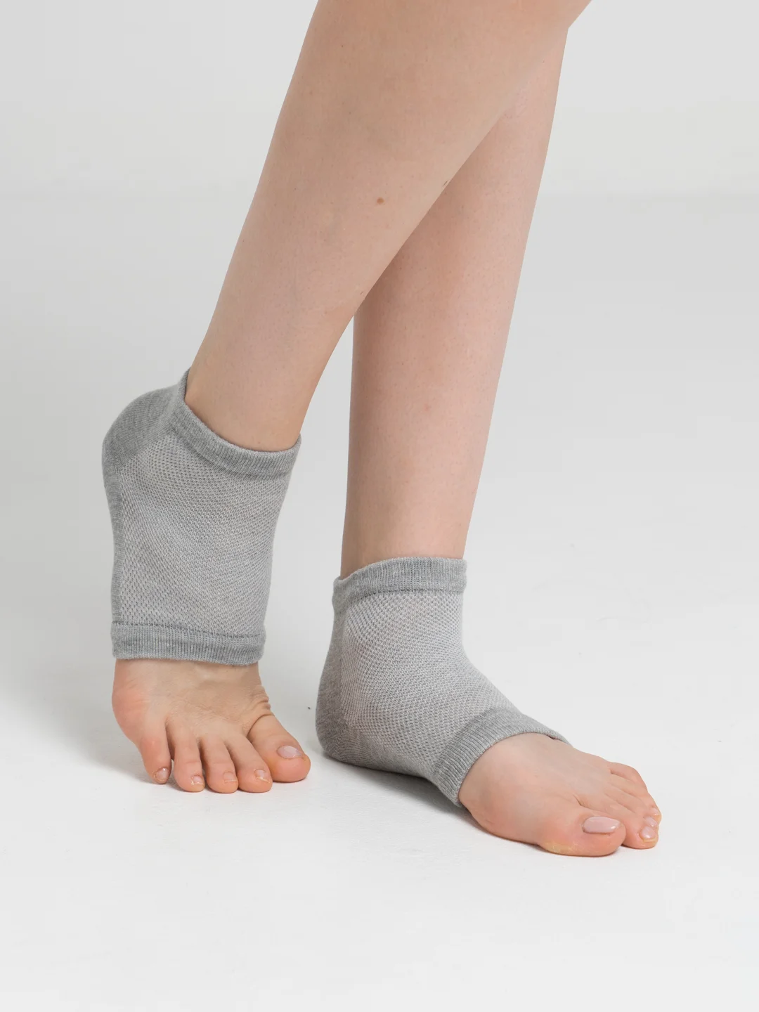 Серый напяточники для педикюра, увлажняющие, one size