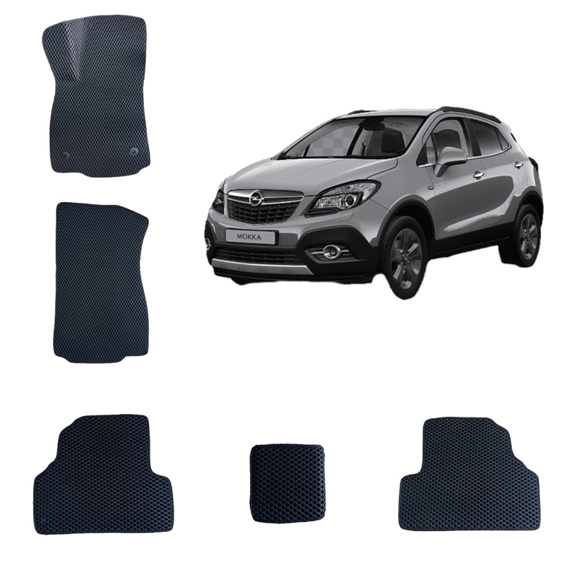 Автомобильные 3D-коврики EVA / ЕВА /ЭВА Opel Mokka 1 поколение / Опель Мокка 1