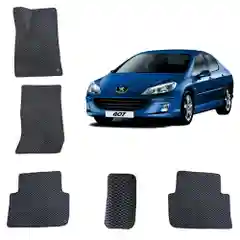 Автомобильные 3D-коврики EVA / ЕВА /ЭВА для Peugeot 407 / Пежо 407